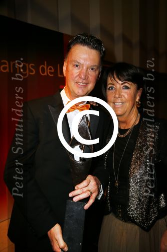 Amsterdam 16 december 2014
Sportman van het jaar verkiezing in de RAI.
Louis en Truus v Gaal