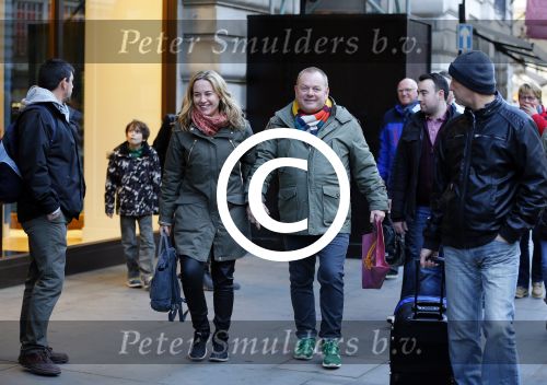 Londen 14 december 2014
Martijn Fischer met zijn nieuwe vriendin Annemarie Ubbels in Londen