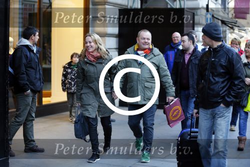 Londen 14 december 2014
Martijn Fischer met zijn nieuwe vriendin Annemarie Ubbels in Londen