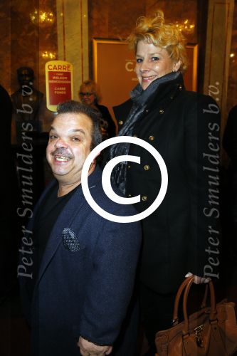 Amsterdam 18 december 2014
Premiere kerst circus in Carre.
Milko Steyvers met vrouw