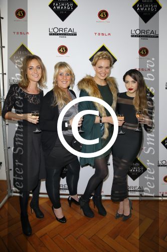 Amsterdam 9 december 2014
Grazia Style awards uitreiking in vondelpark CS.
Myrthe Milius met Christina Curry en vriendinnen