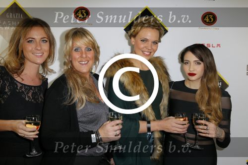 Amsterdam 9 december 2014
Grazia Style awards uitreiking in vondelpark CS.
Myrthe Milius met Christina Curry en vriendinnen
