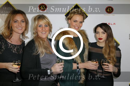 Amsterdam 9 december 2014
Grazia Style awards uitreiking in vondelpark CS.
Myrthe Milius met Christina Curry en vriendinnen
