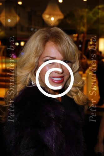 Amsterdam 11 december 2014
Luxery fair vip avond in de RAI. Patricia Paay met een kennis