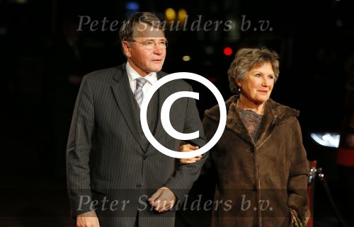 Utrecht 8 december 2014
Mr Pieter v Vollenhoven viert samen met zijn familie ,Prinses Margriet Prins Maurits Prinses Marilene Prins Bernhard Jr. Prinses Annette Prins Floris Prinses Aimee Prins Pieter Christiaan en Prinses Anita zijn 75e verjaardag in het Beatrix theater.