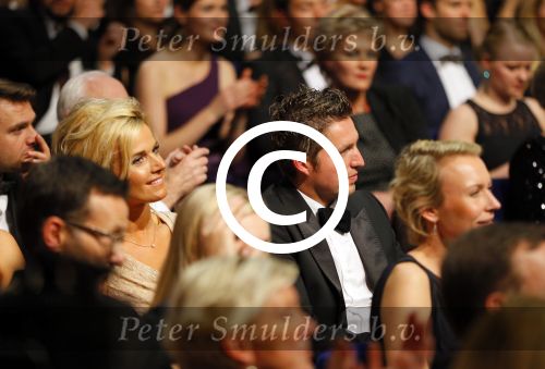 Amsterdam 16 december 2014
Sportman van het jaar verkiezing in de RAI.
Pieter v d Hoogenband met zijn nieuwe vriendin Marie Jose Krooijmans