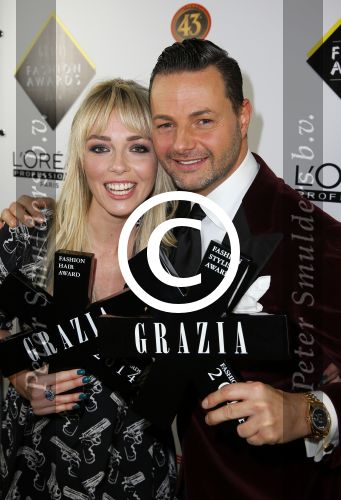 Amsterdam 9 december 2014
Grazia Style awards uitreiking in vondelpark CS. Renate Verbaan en Fred v Leer