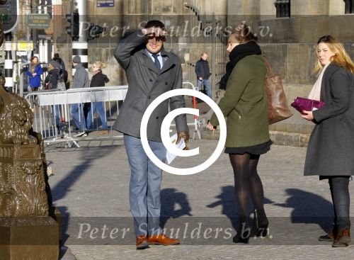 Amsterdam 10 december 2014
Ruben Nicolai met een kennis bij het paleis op de dam.