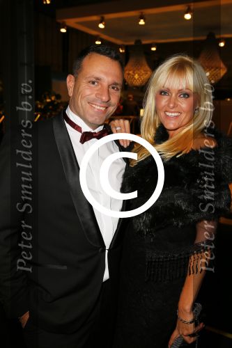 Amsterdam 11 december 2014
Luxery fair vip avond in de RAI. Sophia de Boer met haar man Erik Kwant