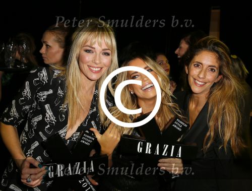 Amsterdam 9 december 2014
Grazia Style awards uitreiking in vondelpark CS.
Sylvie Meis met Danie Bles en Renate Verbaan