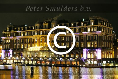 Amsterdam 20 november 2015 
Het Amstel hotel in de avond.