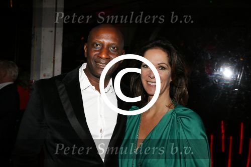 Amsterdam 28 november 2015 
Orange babies gala in Amsterdam. Annemarie v Gaal met Rhandy MacNack.