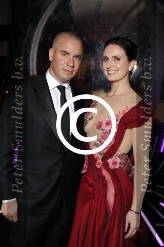 Amsterdam 28 november 2015 
Orange babies gala in Amsterdam.
Jeroen v Koningsbrugge met zijn vrouw Marie Claire Witlox
