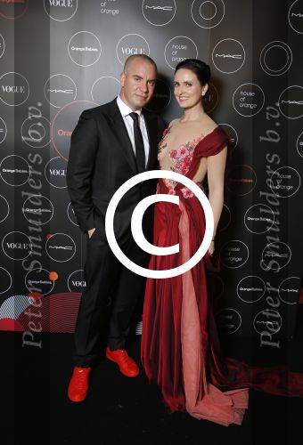 Amsterdam 28 november 2015 
Orange babies gala in Amsterdam.
Jeroen v Koningsbrugge met zijn vrouw Marie Claire Witlox