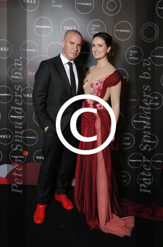 Amsterdam 28 november 2015 
Orange babies gala in Amsterdam.
Jeroen v Koningsbrugge met zijn vrouw Marie Claire Witlox
