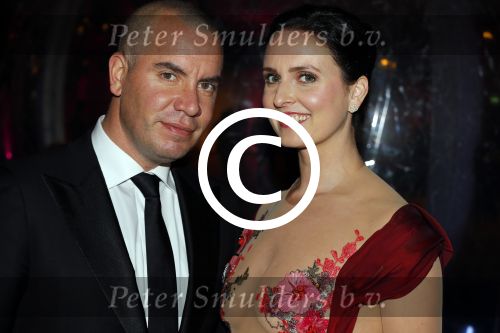 Amsterdam 28 november 2015 
Orange babies gala in Amsterdam.
Jeroen v Koningsbrugge met zijn vrouw Marie Claire Witlox