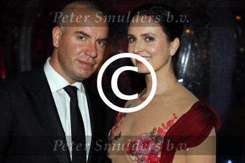 Amsterdam 28 november 2015 
Orange babies gala in Amsterdam.
Jeroen v Koningsbrugge met zijn vrouw Marie Claire Witlox