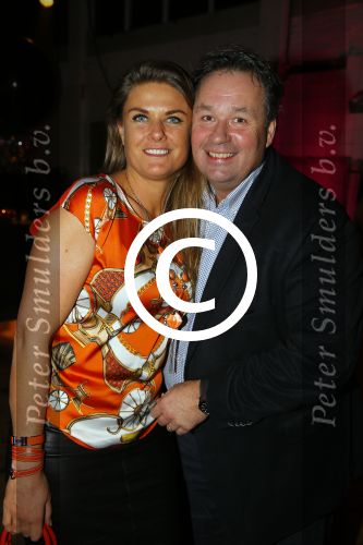 Amsterdam 28 november 2015 
Orange babies gala in Amsterdam. Marc Brouwers met zijn vrouw Janneke en vrienden