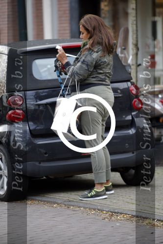 Amsterdam 18 november 2015
Patty Brard doet boodschappen in haar patmobile