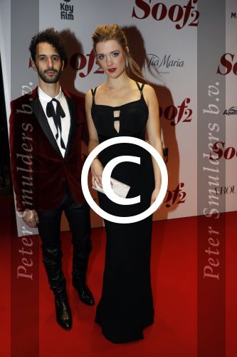 Amsterdam 28 november 2016
Premiere Soof 2 in de la mar theater. 
Achmed Akkabi en Elise v t Laar