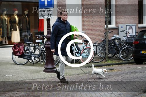Amsterdam 18 november 2016
Albert Verlinde loopt met zijn hond in Amsterdam zuid