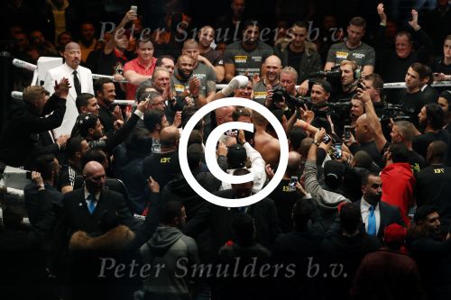 Oberhausen 10 december 2016
Rico Verhoeven wint zijn gevecht met Badr Hari tijdens de GLORY COLLISION in Oberhausen.