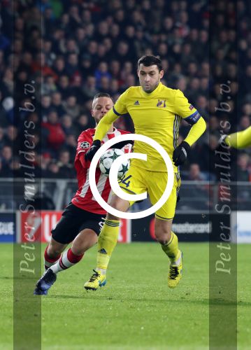Eindhoven, 6 December 2016 Laatse groepswedstrijd in de Champions League Seizoen 2016/2017 PSV-FC Rostov, eindstand 0-0 en uitschakeling voor het gehele Europese Voetbal.
Bart Ramselaar