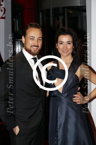 Amsterdam 28 november 2016
Premiere Soof 2 in de la mar theater. 
Birgit Schuurman met haar man