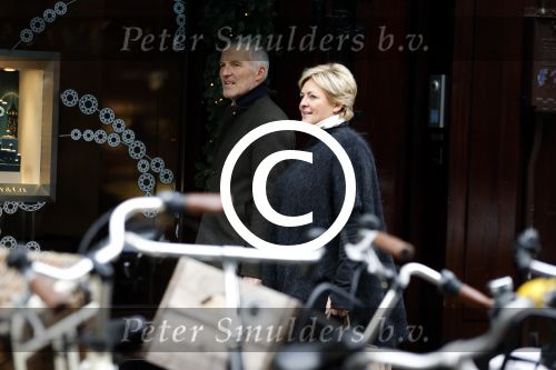 Amsterdam 3 december 2016
Caroline Tensen met haar man Ernst Jan Smids op de PC Hooftstraat
