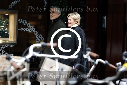 Amsterdam 3 december 2016
Caroline Tensen met haar man Ernst Jan Smids op de PC Hooftstraat
