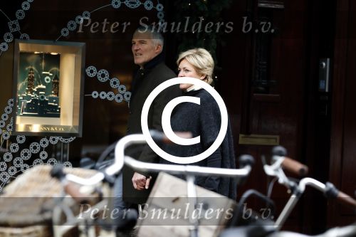 Amsterdam 3 december 2016
Caroline Tensen met haar man Ernst Jan Smids op de PC Hooftstraat