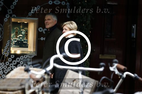 Amsterdam 3 december 2016
Caroline Tensen met haar man Ernst Jan Smids op de PC Hooftstraat