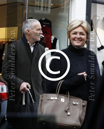 Amsterdam 3 december 2016
Caroline Tensen met haar man Ernst Jan Smids op de PC Hooftstraat