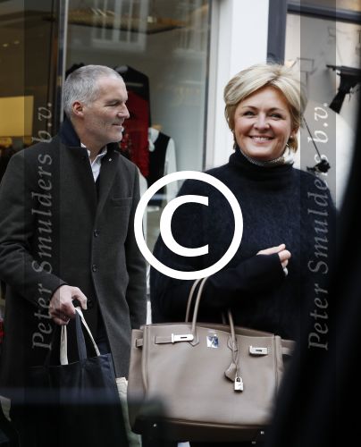 Amsterdam 3 december 2016
Caroline Tensen met haar man Ernst Jan Smids op de PC Hooftstraat