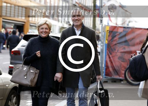 Amsterdam 3 december 2016
Caroline Tensen met haar man Ernst Jan Smids op de PC Hooftstraat