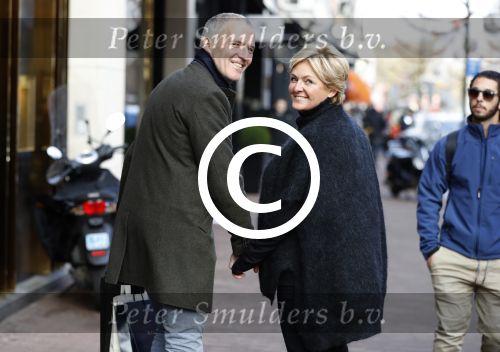 Amsterdam 3 december 2016
Caroline Tensen met haar man Ernst Jan Smids op de PC Hooftstraat