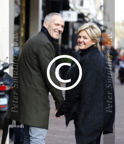 Amsterdam 3 december 2016
Caroline Tensen met haar man Ernst Jan Smids op de PC Hooftstraat