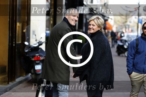 Amsterdam 3 december 2016
Caroline Tensen met haar man Ernst Jan Smids op de PC Hooftstraat