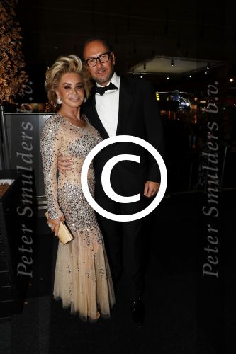 Amsterdam 8 december 2016
15e luxury fair in de RAI. 
Connie Witteman met vriend Eugene v Dun