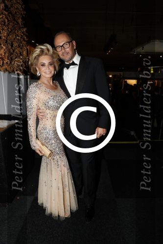 Amsterdam 8 december 2016
15e luxury fair in de RAI. 
Connie Witteman met vriend Eugene v Dun