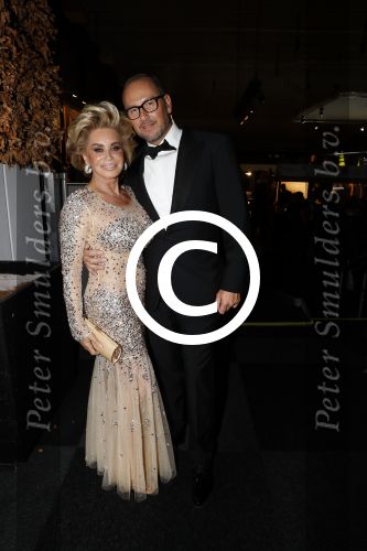 Amsterdam 8 december 2016
15e luxury fair in de RAI. 
Connie Witteman met vriend Eugene v Dun