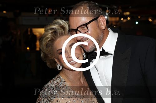 Amsterdam 8 december 2016
15e luxury fair in de RAI. 
Connie Witteman met vriend Eugene v Dun