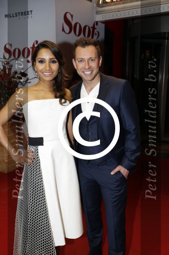 Amsterdam 28 november 2016
Premiere Soof 2 in de la mar theater. 
Dan Karaty en partner Natasha