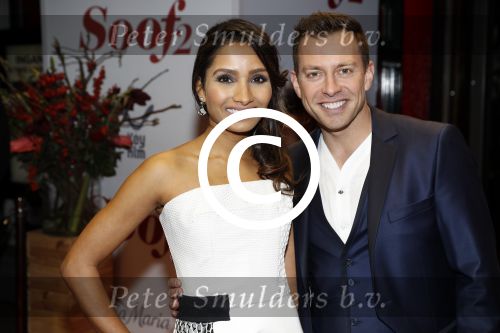 Amsterdam 28 november 2016
Premiere Soof 2 in de la mar theater. 
Dan Karaty en partner Natasha