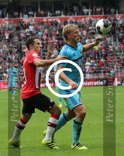 Eindhoven, 18 September 2016 PSV-Feyenoord, eindstand 0-1 Kompetitie Seizoen 2016/2017
Dirk Kuyt Andres Guardado