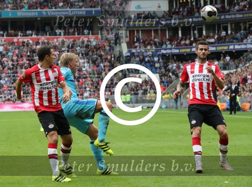Eindhoven, 18 September 2016 PSV-Feyenoord, eindstand 0-1 Kompetitie Seizoen 2016/2017
Dirk Kuyt Andres Guardado