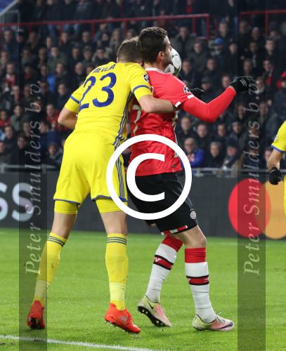Eindhoven, 6 December 2016 Laatse groepswedstrijd in de Champions League Seizoen 2016/2017 PSV-FC Rostov, eindstand 0-0 en uitschakeling voor het gehele Europese Voetbal.
Gaston Pereiro