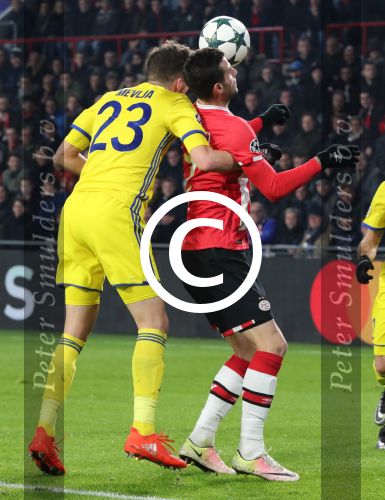 Eindhoven, 6 December 2016 Laatse groepswedstrijd in de Champions League Seizoen 2016/2017 PSV-FC Rostov, eindstand 0-0 en uitschakeling voor het gehele Europese Voetbal.
Gaston Pereiro