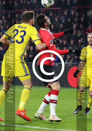 Eindhoven, 6 December 2016 Laatse groepswedstrijd in de Champions League Seizoen 2016/2017 PSV-FC Rostov, eindstand 0-0 en uitschakeling voor het gehele Europese Voetbal.
Gaston Pereiro