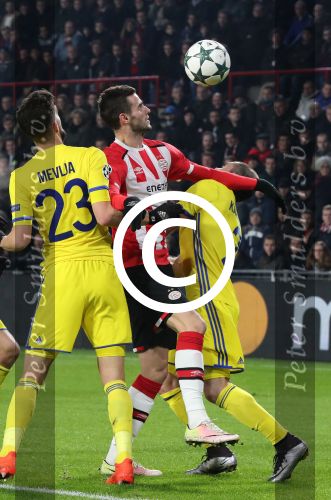 Eindhoven, 6 December 2016 Laatse groepswedstrijd in de Champions League Seizoen 2016/2017 PSV-FC Rostov, eindstand 0-0 en uitschakeling voor het gehele Europese Voetbal.
Gaston Pereiro